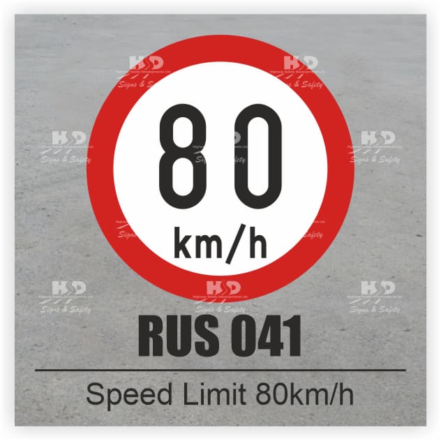 RUS041 - Speed Limit - 80km/h