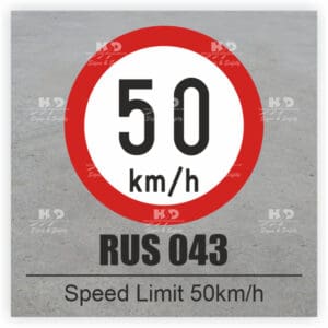 RUS043 - Speed Limit - 50km/hr