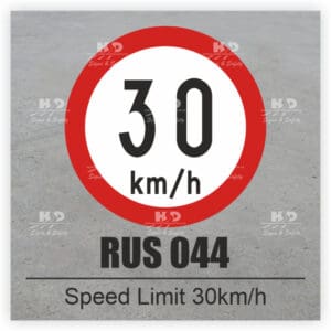 RUS044 - Speed Limit - 30km/hr