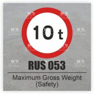 RUS053 - Maximum Gross Weight