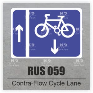 RUS059 - Contra-Flow Cycle Lane