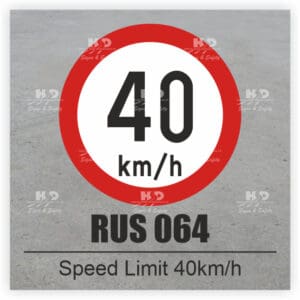 RUS064 - Speed Limit - 40km/h