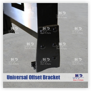 Universal Offset Aluminium Bracket [Banding/Fingerposts]