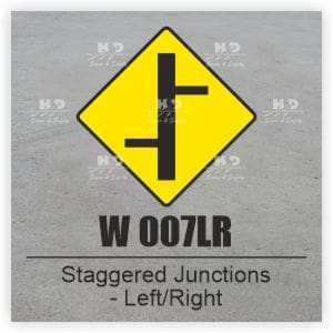 W007LR - Staggered Junctions with Roads of Lesser Importance - Left Right