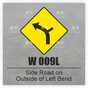 W009L - Side Road on Outside of Bend - Left