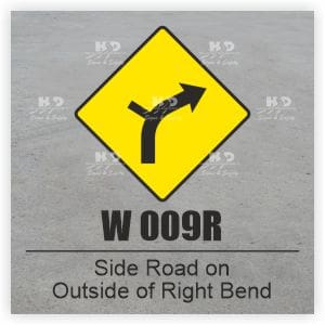 W009R - Side Road on Outside of Bend - Right