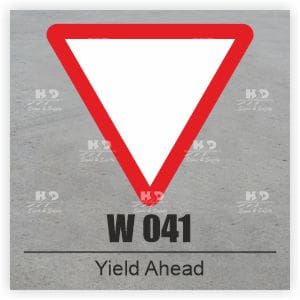 W041 - Yield Ahead