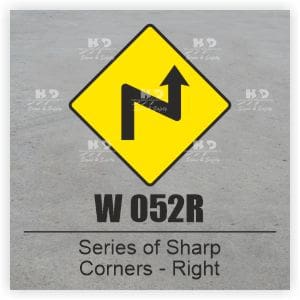 W052R - Series of Sharp Corners - Right