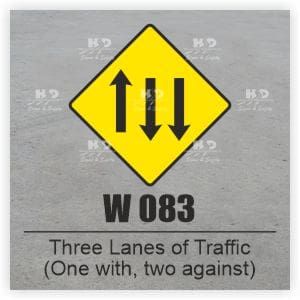 W083 - Three Lanes of Traffic (One With, Two Against)