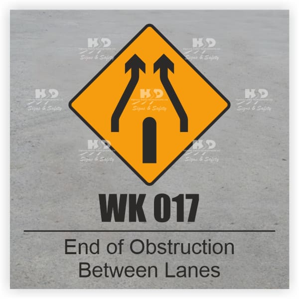WK017 - End Of Obstruction Between Lanes