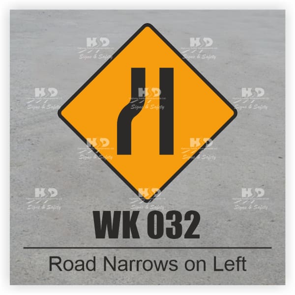 WK032 - Road Narrows on Left