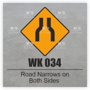 WK034 - Road Narrows on Both Sides