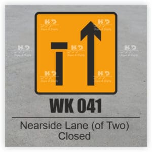 WK041 - Lane 1 of 2 Closed