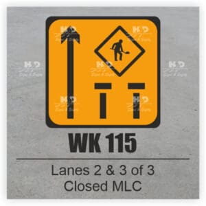 WK115 - Lanes 2 & 3 of 3 Closed MLC