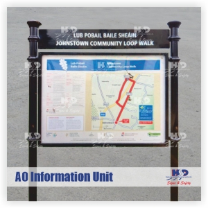 Single Sided Display Unit with allen key lock