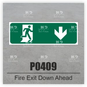P0409 - Fire Exit Down Ahead