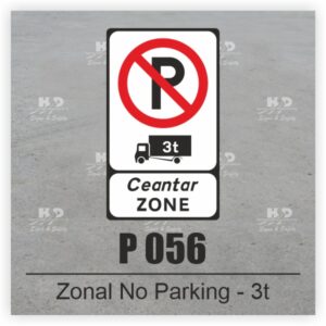 P056 - Zonal No Parking (Zone Starts) 3t