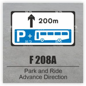 F208A - Park & Ride Advance Direction