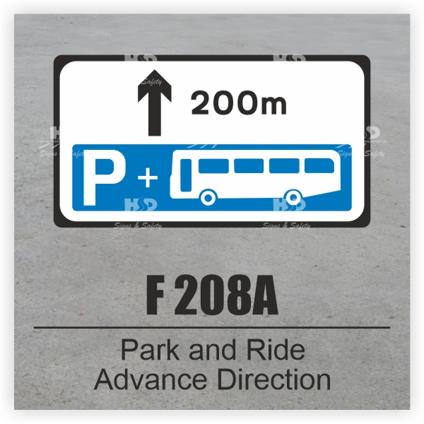 F208A - Park & Ride Advance Direction