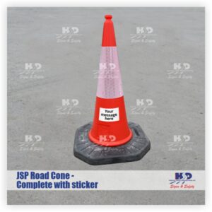 JSP Road Cone - Complete with sticker
