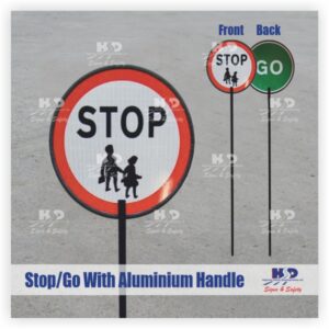 Stop/Go Sign with Aluminium Handle