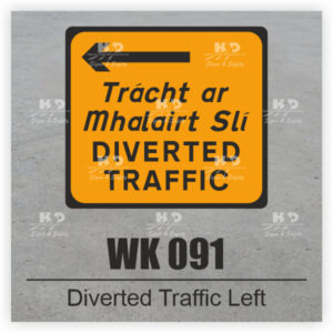 WK091L - Diverted Traffic Left